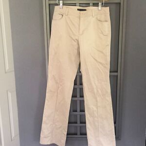 Lafayette 148 NY classy Beige boot cut trouser pants, size 4